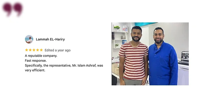 Google review from a LAMA Medical customer