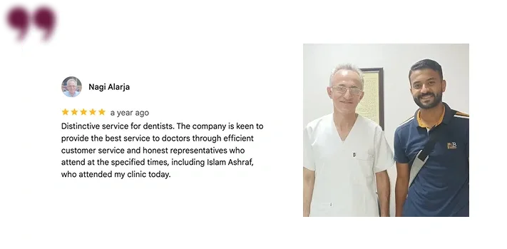 Google review from a LAMA Medical customer