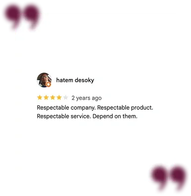 Google review from a LAMA Medical customer