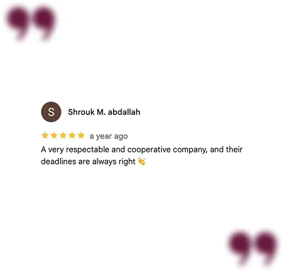 Google review from a LAMA Medical customer