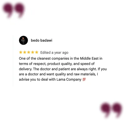Google review from a LAMA Medical customer